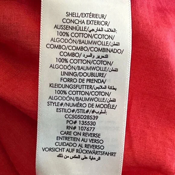 NEW Alice + Olivia Rosalee Eyelet Maxi Dress Tie Strap Red Cotton - Picture 14 of 15